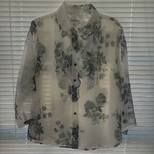 Floral Sheer Blouse